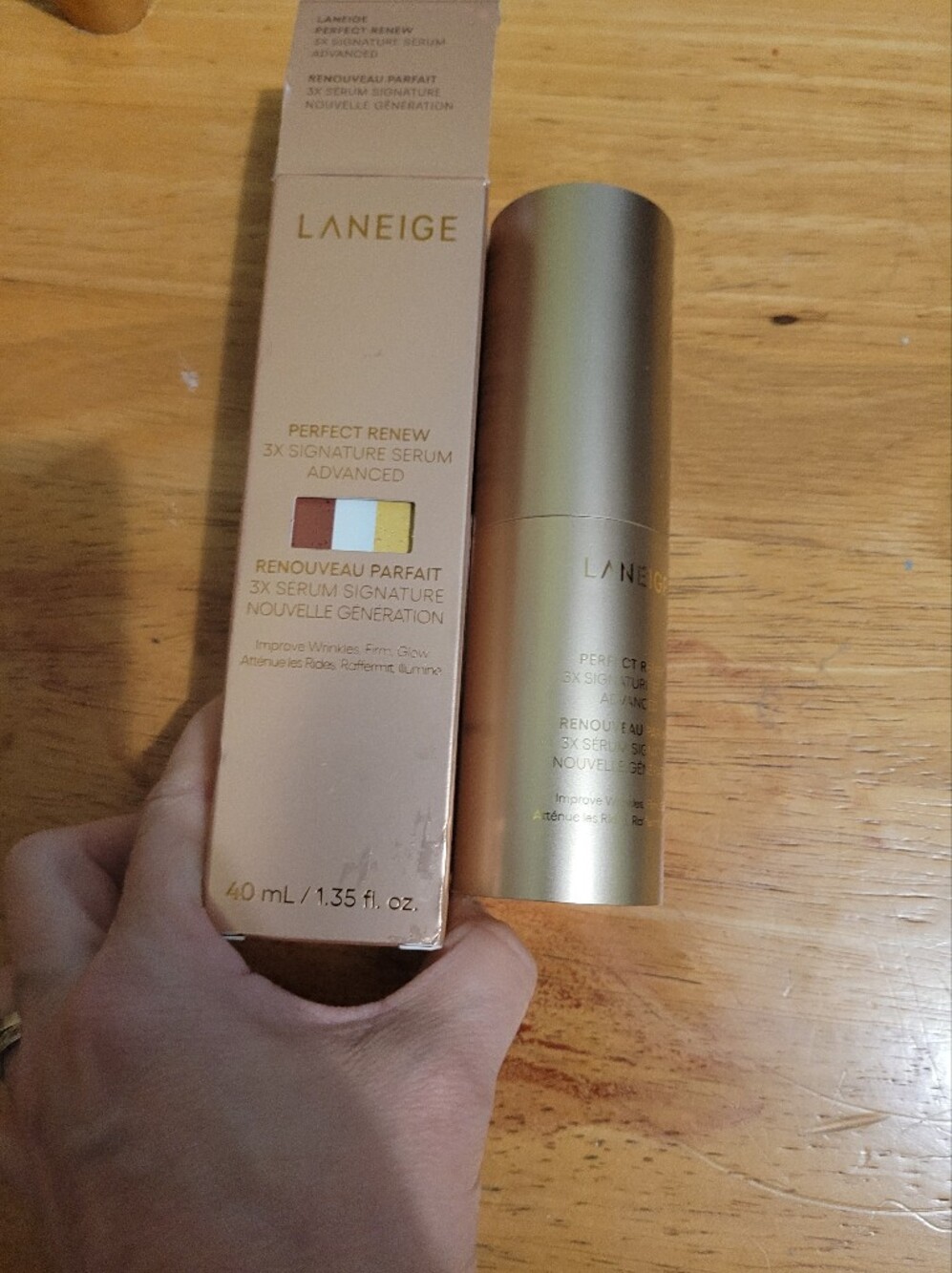 LANEIGE Perfect Renew 3X Signature Serum - gold